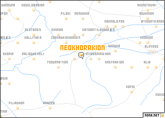 map of Neokhorákion