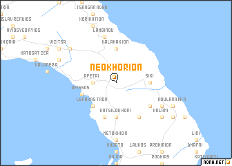 map of Neokhórion