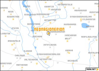 map of Néon Agionérion