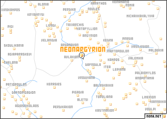 map of Néon Argýrion