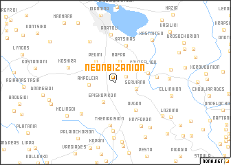 map of Néon Bizánion