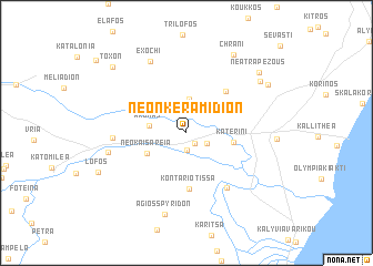 map of Néon Keramídion