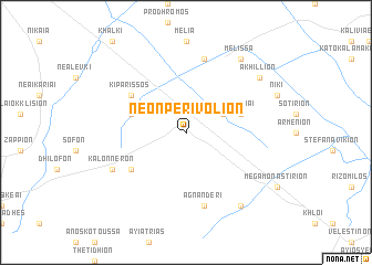 map of Néon Perivólion