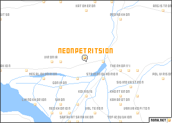 map of Néon Petrítsion