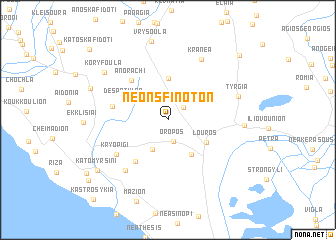 map of Néon Sfinotón