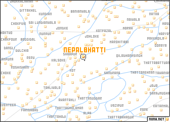 map of Nepāl Bhatti