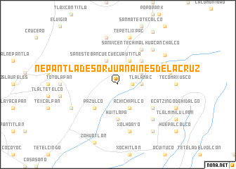map of Nepantla de Sor Juana Inés de la Cruz