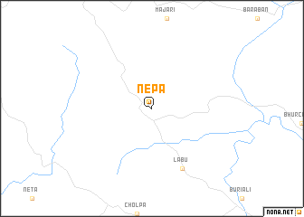 map of Nepa