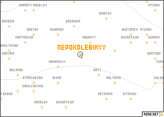 map of Nepokolebimyy