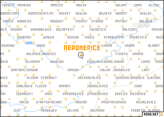 map of Nepoměřice