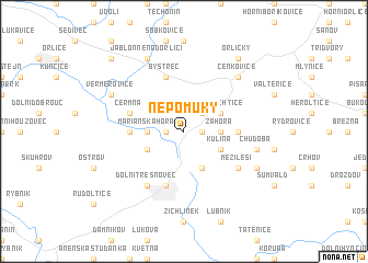 map of Nepomuky