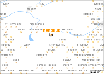 map of Nepomuk