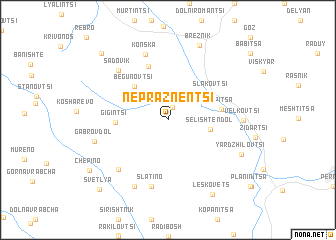 map of Nepraznentsi