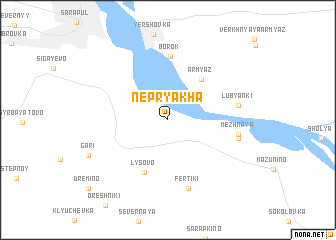 map of Nepryakha