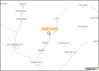 map of Neptune