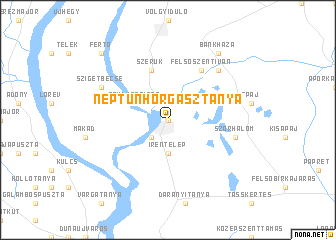 map of Neptun Horgásztanya