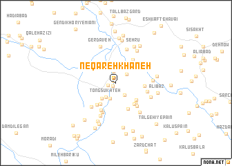 map of Neqāreh Khāneh
