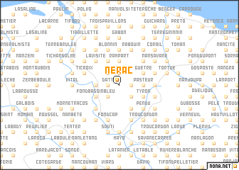 map of Nérac