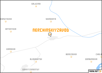 map of Nerchinskiy Zavod