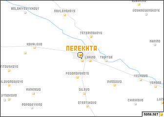 map of Nerekhta