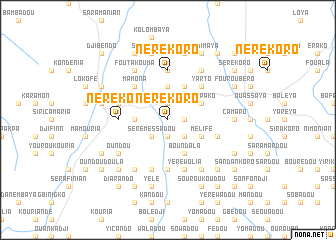 map of Nérékoro