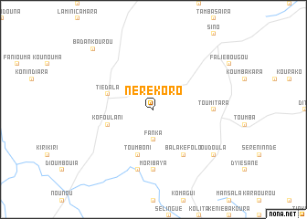 map of Nérékoro