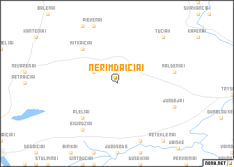 map of Nerimdaičiai