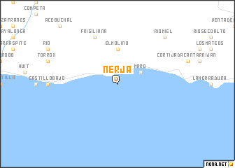 map of Nerja