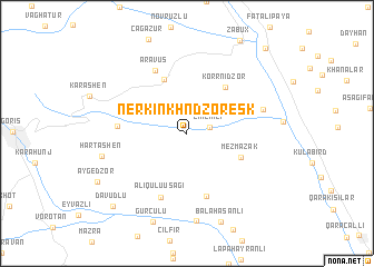 map of Nerkin Khndzoresk