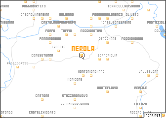 map of Nerola