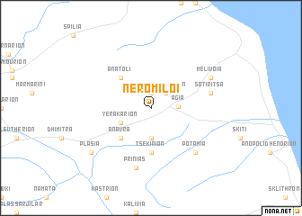 map of Nerómiloi