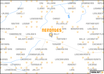 map of Nérondes