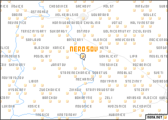 map of Nerošov