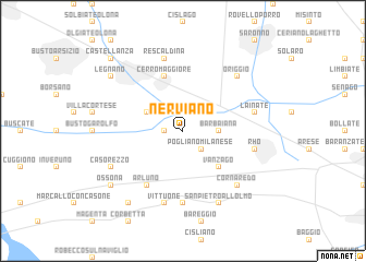 map of Nerviano