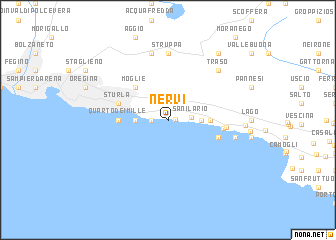 map of Nervi