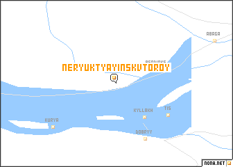 map of Neryuktyayinsk Vtoroy