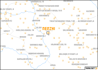 map of Nerzhī