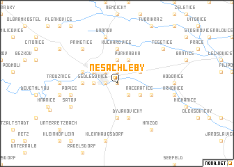 map of Nesachleby