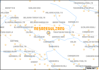 map of Nesār-e Dūl Zard