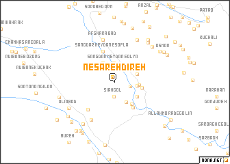 map of Nesāreh Dīreh