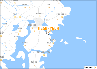 map of Nesbrygga