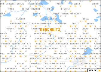 map of Neschwitz