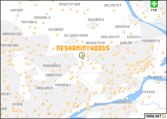 map of Neshaminy Woods