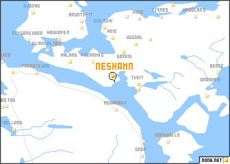 map of Neshamn