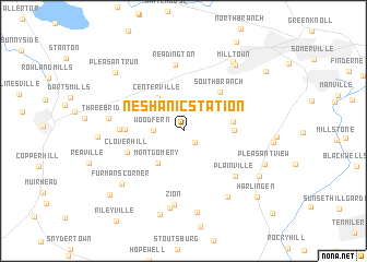 map of Neshanic Station