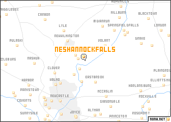 map of Neshannock Falls