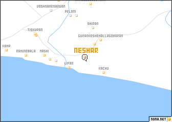 map of Neshār