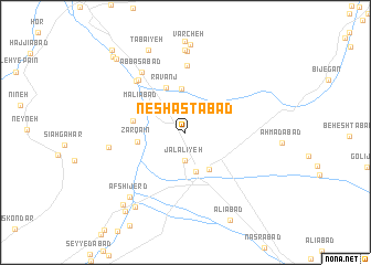 map of Neshastābād