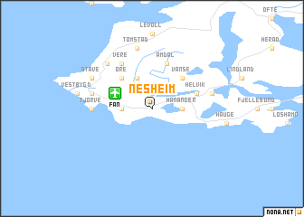 map of Nesheim