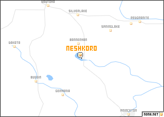 map of Neshkoro